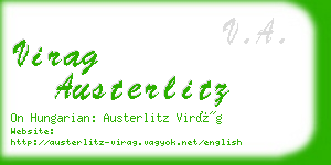 virag austerlitz business card